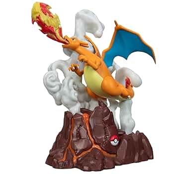 【豪華】リザードン＆炎ポケモンフィギュアコレクションLEDライト付きディスプレイ セールゲーム・おもちゃ・グッズ - 【豪華】リザードン＆炎